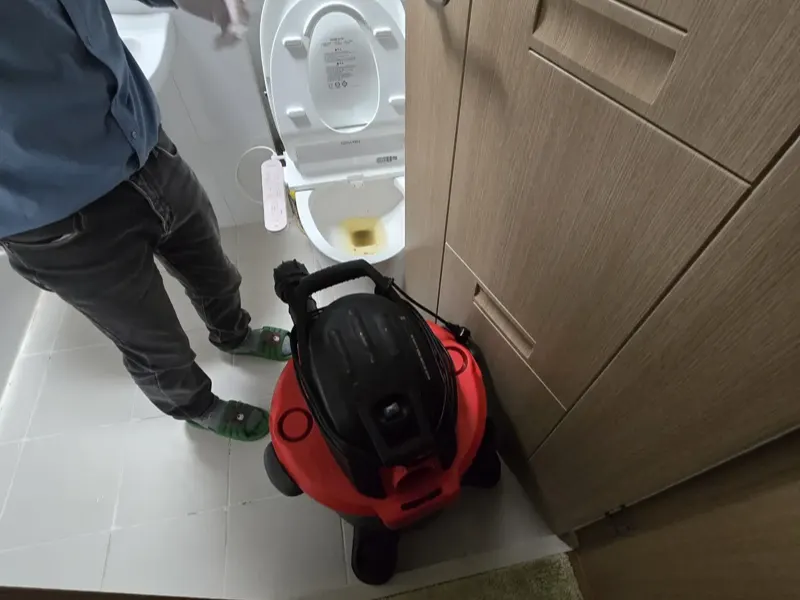 진천 변기막힘 작업사례 3